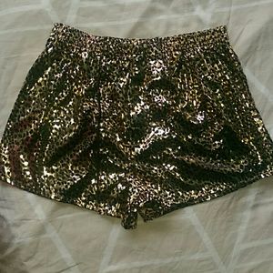 Wild Gold Stripper Shorts