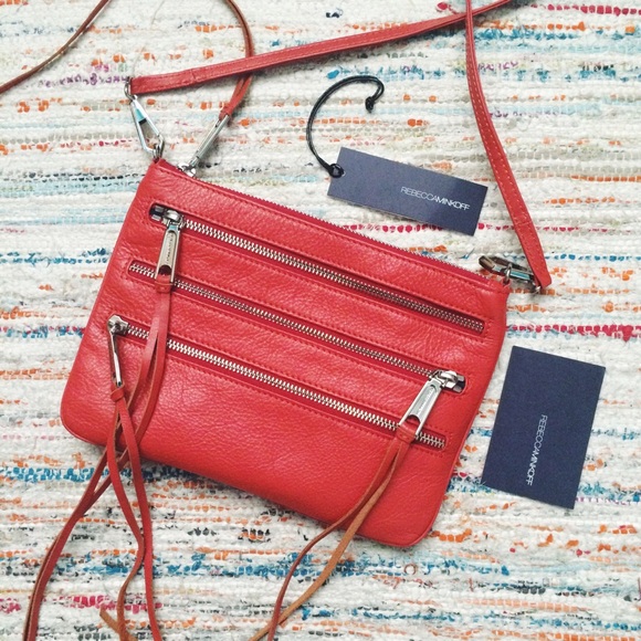 🎉 Rebecca Minkoff 3-Zip Rocker Crossbody