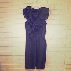 Black Ruffled bebe Dress