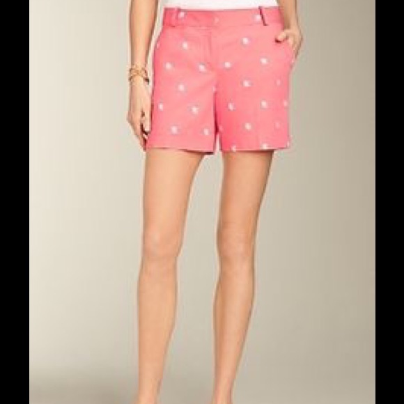 Talbots coral fish shorts