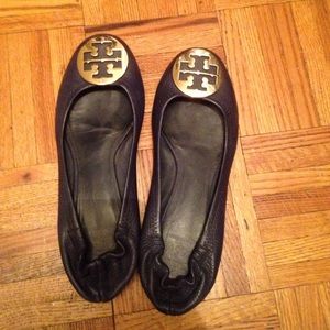 Tory Burch navy flats