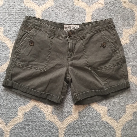 Army green shorts