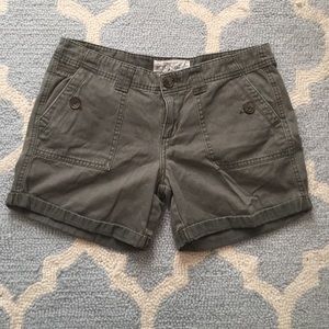 Army green shorts