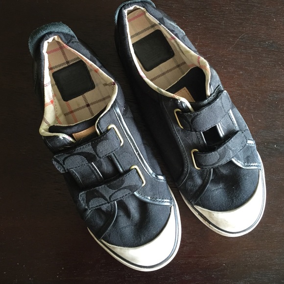 Coach Shoes - Coach Britt Signature Sneakers in black