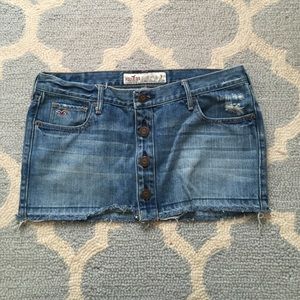 Hollister button skirt