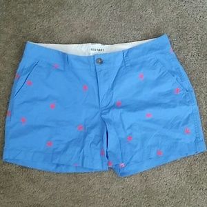 Blue cotton summer shorts