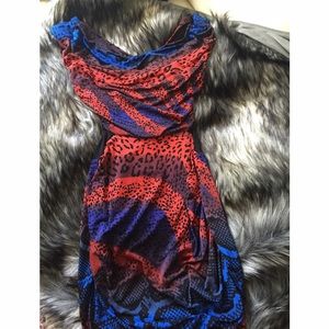 Bebe Multi Leopard Dress