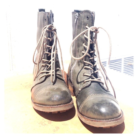 Call it Spring olive combat boot
