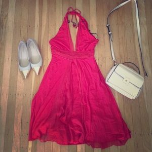 Flirty Red Bebe Dress