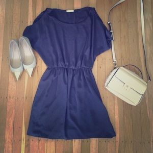 Cinch Dress with Peekaboo Sleeves