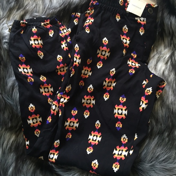 Forever 21 Tribal Print Pant