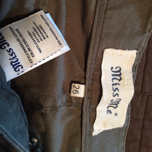 Miss Me Olive Cargo Pants 26 - Picture 4 of 4