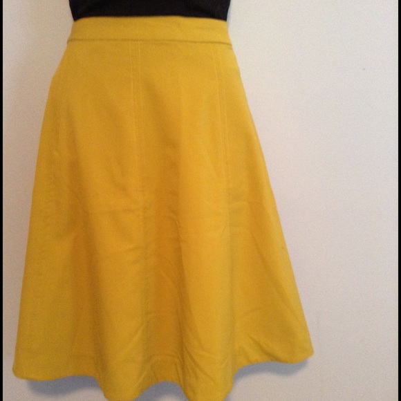 Mustard down east skirt