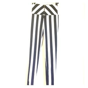High-rise stripped pants