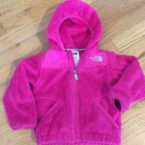 Baby Northface Oso fleece jacket Pink 12-18M