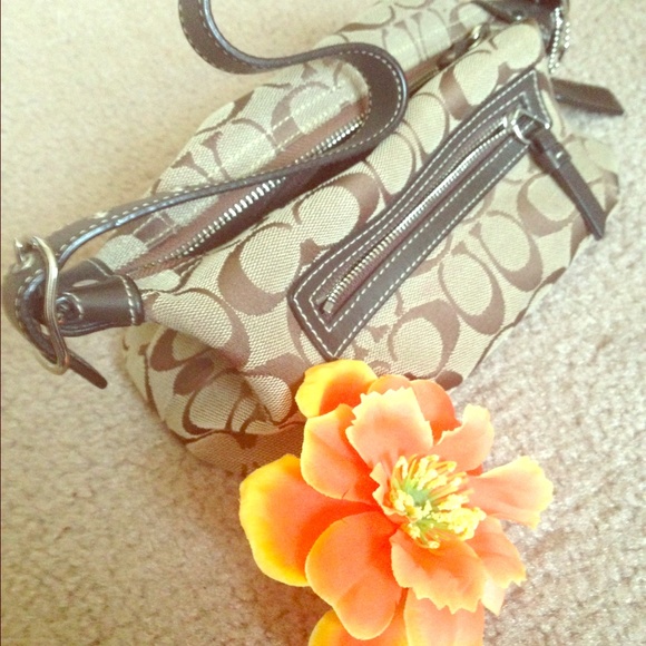 Coach purse, brown and neutral colors. 😘