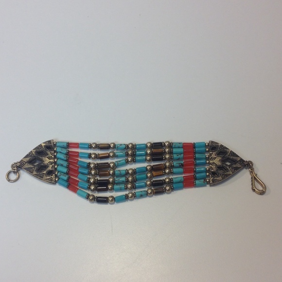Lucky Brand Beaded Tribal Bracelet