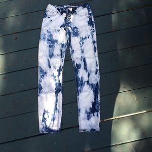 Bleached skinny jeans from target