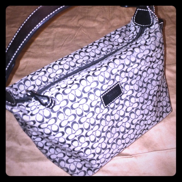 💥AUTHENTIC black and gray Coach bag