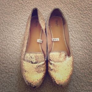 🚫HOLD - Gold sparkly flats - mossimo