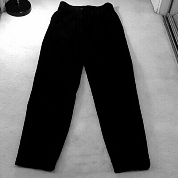 Pigsuede waist high pants