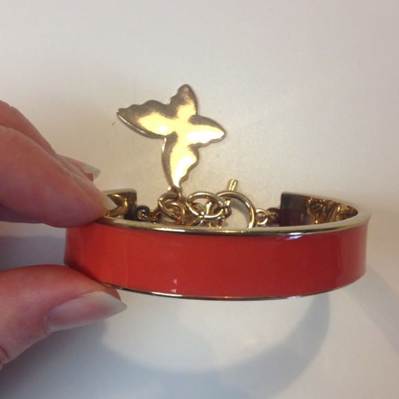 Liz Claiborne Coral Butterfly Bracelet