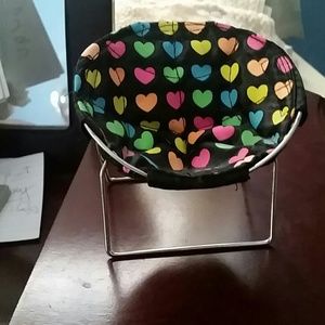 Rainbow Heart cell phone chair!