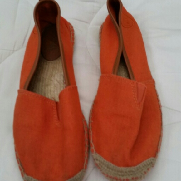 MK orange flat summer shoes