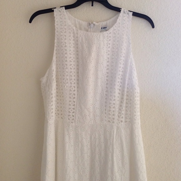 NWT Old Navy white sleeveless eyelet dress