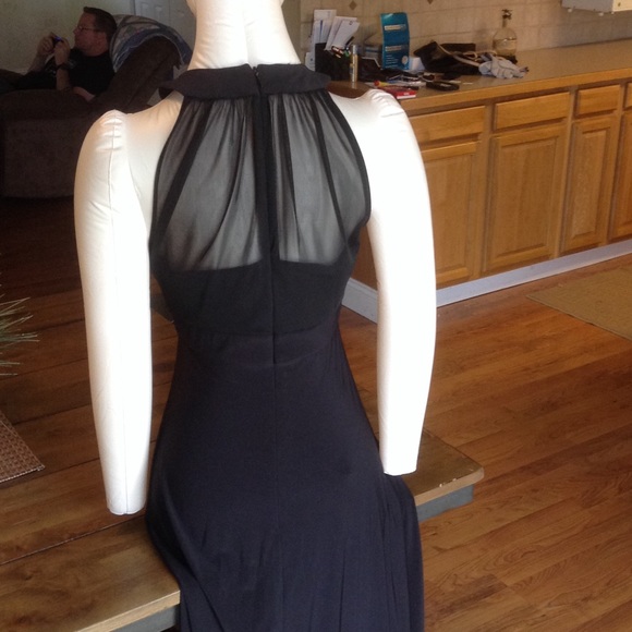 SOLD!   Black Evening Gown - Picture 3 of 4