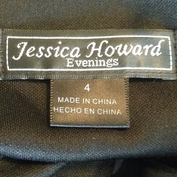 SOLD!   Black Evening Gown - Picture 4 of 4