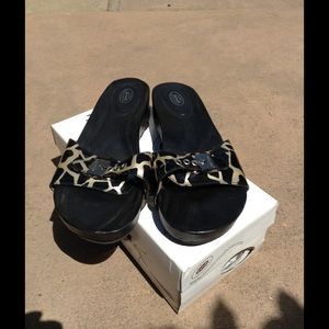 Dr. Scholl's leopard print sandals