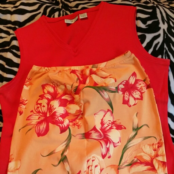 Stretchy skirt and shirt