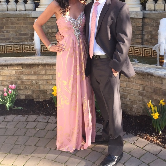 Pink and Gold Gown
