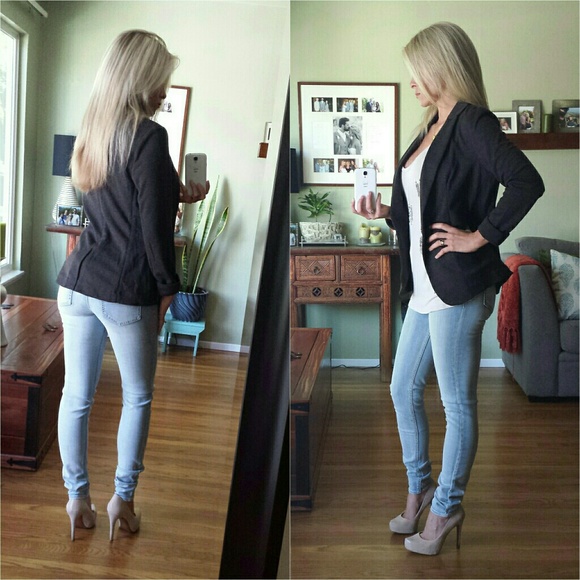 RESERVED Casual Charcoal Blazer - Picture 3 of 4