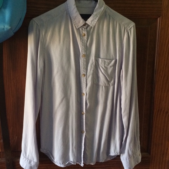 Purple button up shirt!
