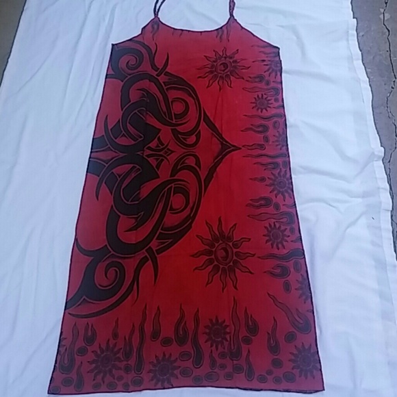 *SOLD* FINAL REDUCTION  BNWOT Red Maxi Dress - Picture 2 of 4