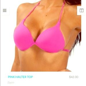 Brazilian halter bikini top