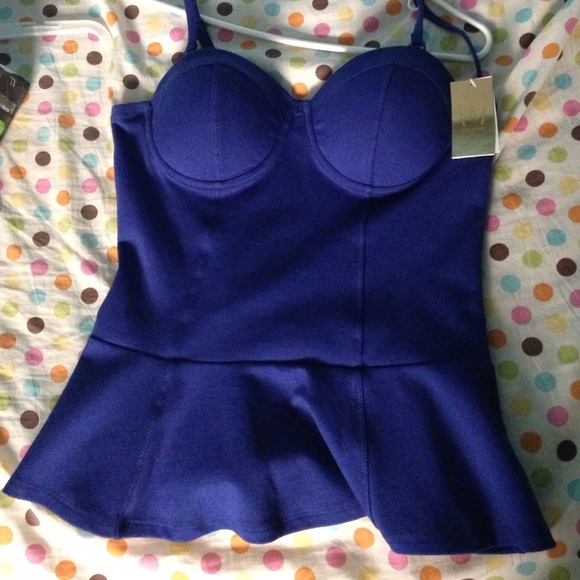 Nicki Minaj Electric Blue Top Large New With Tags!