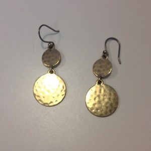 Gold Toned Drop Earrings
