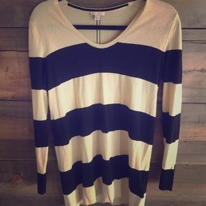 Gap tunic striped sweater