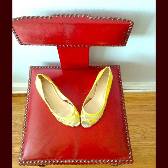 Loeffler Randall Yellow Patent Leather Flats