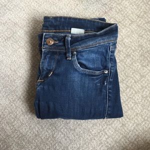 Medium dark wash super skinny jeans