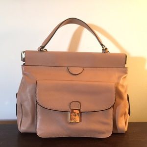 Tory Burch Priscilla Satchel in wheat