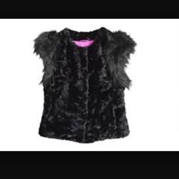 Neiman Marcus+Target Skaist Taylor black fur vest - Picture 1 of 4