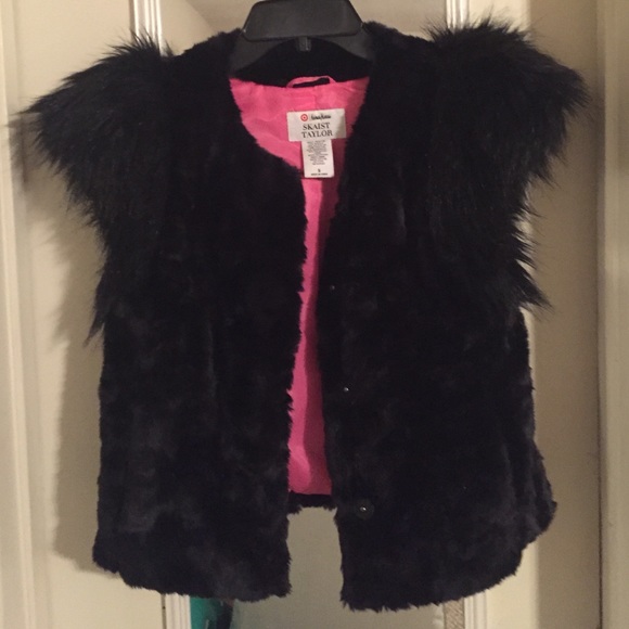 Neiman Marcus+Target Skaist Taylor black fur vest - Picture 3 of 4