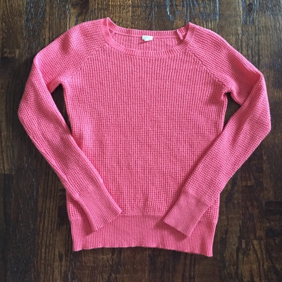 J. Crew Factory Pink Cable Knit Sweater - Picture 1 of 4