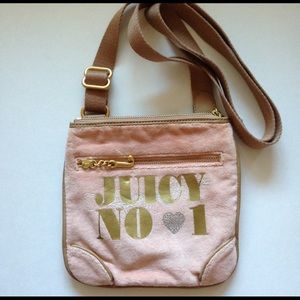 Juicy Couture NO 1 pale pink/tan crossbody