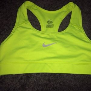 Nike sports bra Neon yellow xs