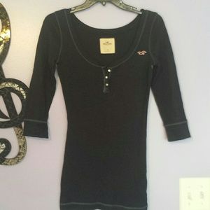 3/4 sleeve Hollister top Blue     2 for $12